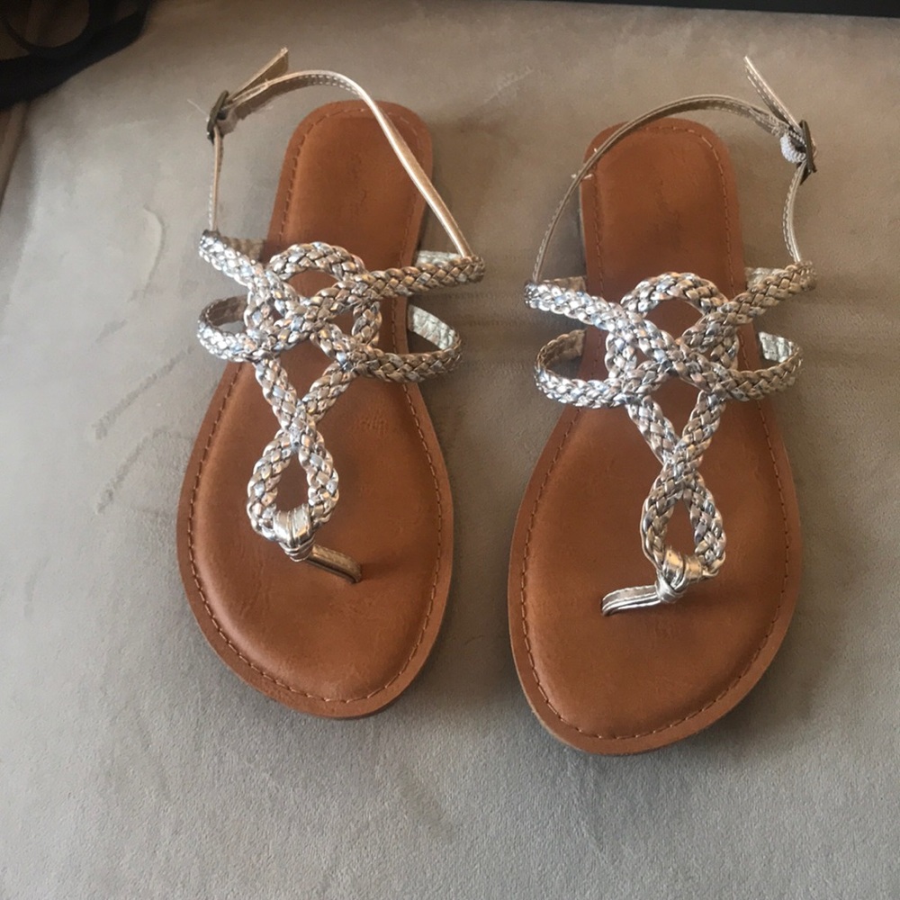 Silver/gold/rose gold sandals